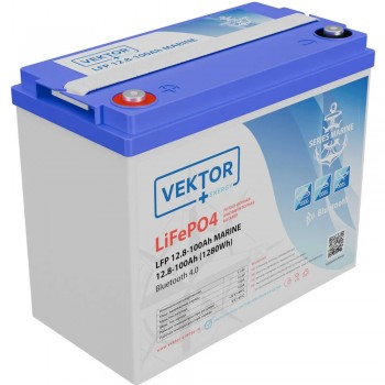 Батарея Vektor Energy серия LFP MARINE, LFP 12.8-100, напряжение 12.8В, емкость 100 Ач, — изображение 2